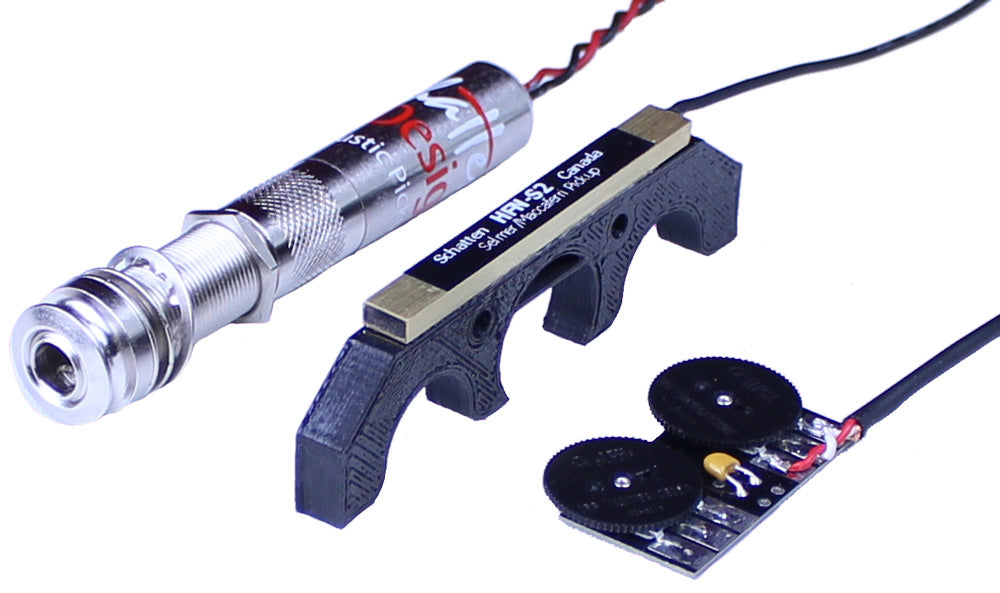 HFN-S2 Active VT - Selmer/Maccaferri Pickup with Player Endpin Jack Preamp and Volume & Tone Thumbwheel Controls