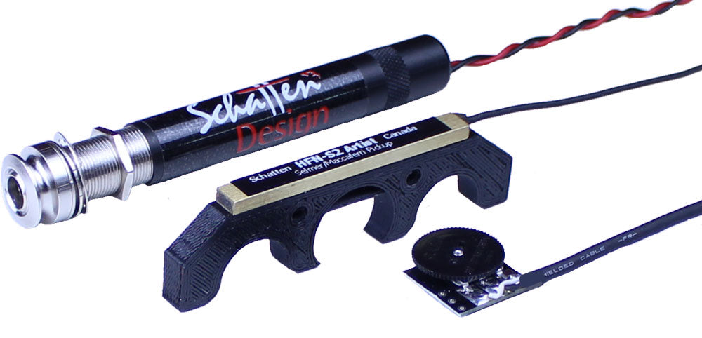 HFN-S2 Artist Plus 1 - Selmer/Maccaferri Pickup with Artist II Endpin Jack Preamp and Single Channel Volume Control (Phantom Power Capable)