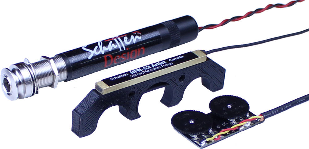 HFN-S2 Artist Plus 2 - Selmer/Maccaferri Pickup with Artist II Endpin Jack Preamp and Two Channel Volume Control (Phantom Power Capable)