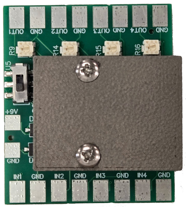 MicroPre 4 - Miniature Four Channel Preamp for Piezo and Magnetic Pickups and Condenser Microphone